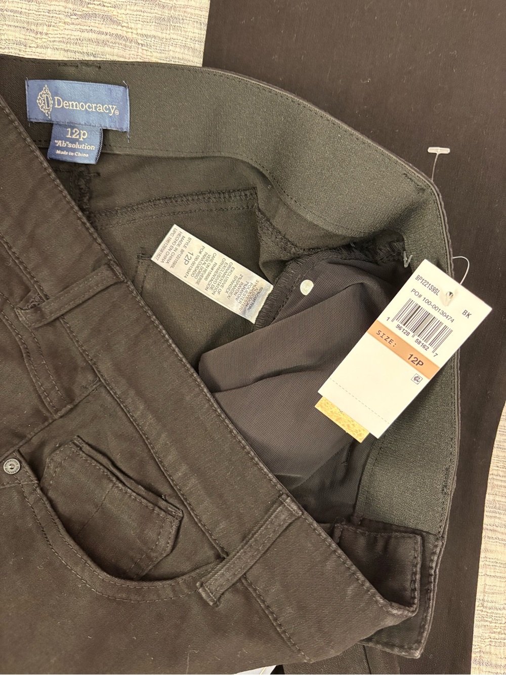 Democracy Ab"solution Itty Bitty Bootcut Black Jeans Sz 12P NWT | Bootcut Jeans- - Picture 14 of 15